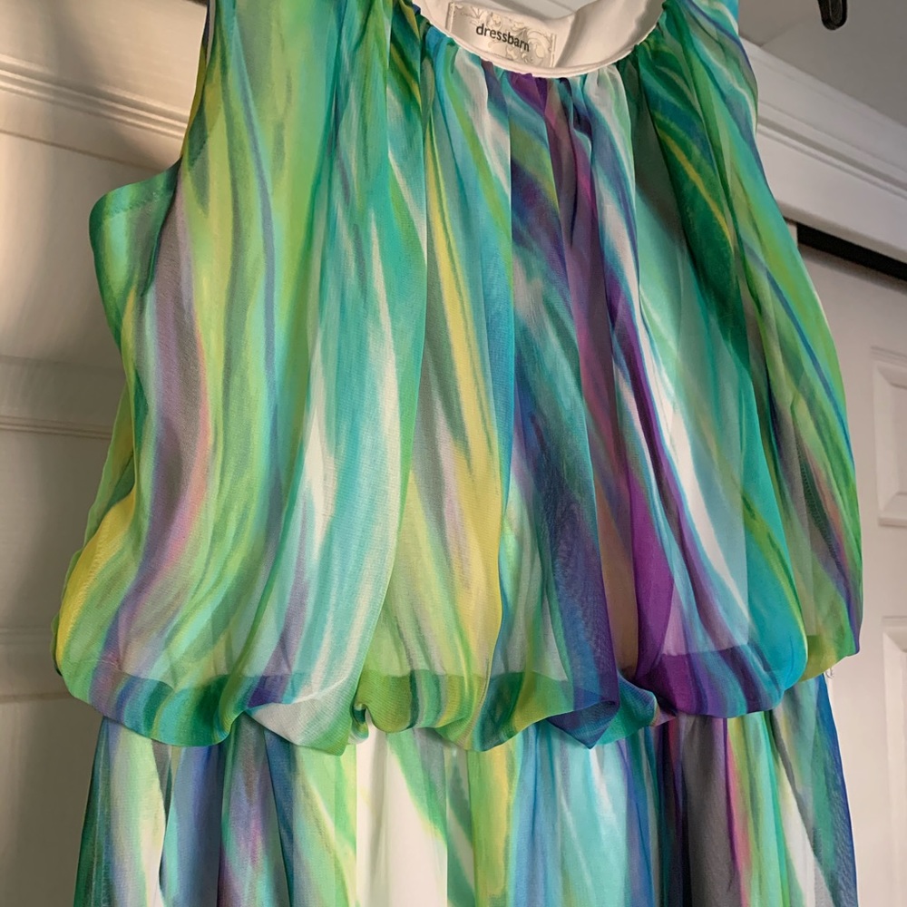 High-low Watercolor Summer Dress